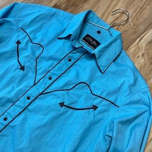 Vintage Western Shirt Medium, with smile pockets by White Horse